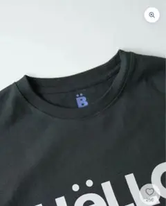 ダークグレー Tシャツ HëlLO BYE