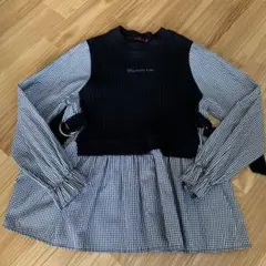 ラブトキシック　ギンガムチェック シャツ　150