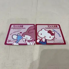 サンリオ展 コラボカフェ コースター マイメロ キティ