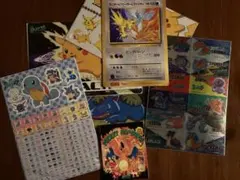ポケモングッズ 非売品 下敷き シール スペシャルジャンボカード メモ帳