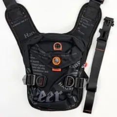 【新品】男女兼用 キャンバス レッグポーチ 多機能 アウトドア 黒 a