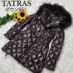 【極美品】【高級品】タトラス♥️ダウンコート M ベルテッドコート キルティング
