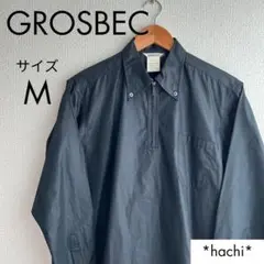 GROSBEC クローズベック シャツ ジャケット M ブラック ゆったりサイズ