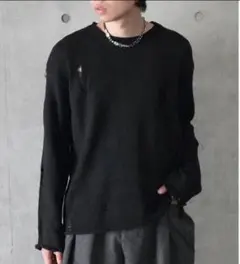 Hype damage knit y2k モード系