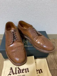 オールデン　Alden 97891 ウイスキー 9D ユナイテッドアローズ別注 オールデン 97891 ロングウイングチップ フルブローグ