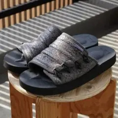 【希少コラボ】SUICOKE × NEPENTHES パイソン柄サンダル28cm