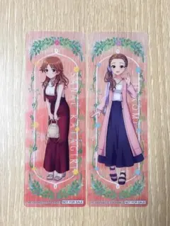 シンデレラガールズ レジャフェス クリアしおり 片桐早苗 関裕美 2枚セット