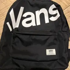 VANS 黒 リュック ロゴ入り