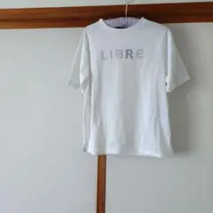 LIBRE パール装飾 ホワイト Tシャツ 　　新品同様　レディース