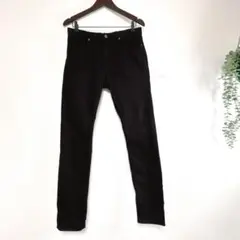 【P24】H&M エイチアンドエム メンズ　 スラックスパンツ US32黒　M