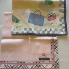 BUBERRY & FURLA ハンカチ　2枚まとめてセット販売