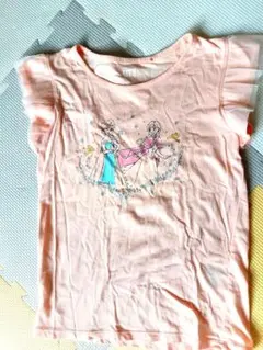 アナと雪の女王 Tシャツ 130サイズ サーモンピンク