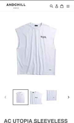 ANDCHILL GDY SLEEVELESS WHITE タンクトップ 2025年最新】andchill タンクトップの人気アイテム - メルカリ