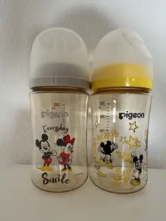 pigeon ミッキー ミニー 哺乳瓶 2本セット