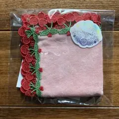 【新品・未開封】近沢レース　さくらんぼ　ピーチ　1枚 タオルハンカチ