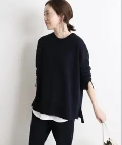 SLOBE IENAウォッシャブルスムースニットプルオーバー