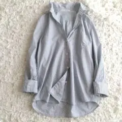 【アーバンリサーチドアーズ】　ストライプ　コットン　シャツ　ブラウス　長袖