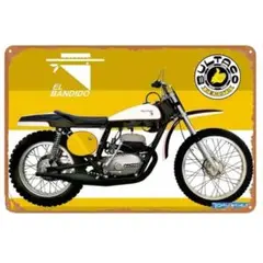 ブルタコ ヴィンテージ バイクBultaco El Bandido ブリキ看板