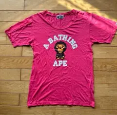希少‼️NIGOA BATHING APE ピンク Tシャツ 1993