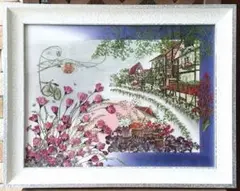 押し花アート〜遥かなる草原〜 押し花額 風景画 絵画 アート インテリア雑貨 押し花アート〜遥かなる草原〜 押し花額 風景画 絵画 アート