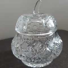 切子 クリスタル お菓子入れ