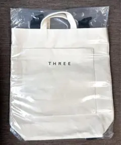 THREE 非売品 オリジナル スワッグバッグ 2way 大容量【新品未使用】