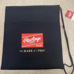 Rawlings グラブ袋 EAC14AS05 黒/赤40×34.5cm