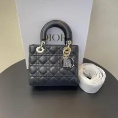 ⚡️Lady Dior ブラック キルティング ショルダーバッグ