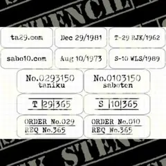 ステンシルシート　【S-116】　多肉　サボテン　男前