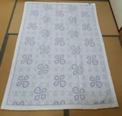 【新品未使用】京都西川 毛布 綿 水色 上品 高貴