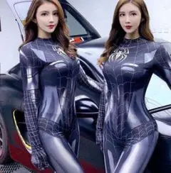 【新品未使用】スパイダーマンスーツ 全身タイツ フリーサイズ
