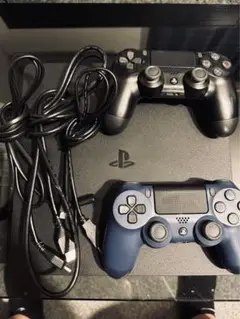 PlayStation®4 ジェット・ブラック 500GB コントローラー2個