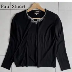 Paul Stuart ニットアンサンブル ビジュー シルク カシミヤ混
