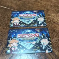 枚新品非売品　Aimeカード2枚セットモノポリー　MONOPOLY セガナムコ