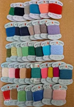最終お値下げ！本日で削除します。ダルマ家庭糸　新品7種類　使用済み31種類