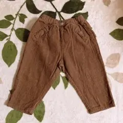 コーデュロイ　フリルパンツ　ベビー子供服90