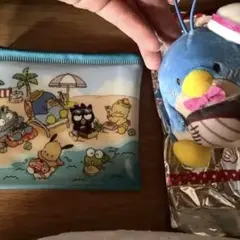 スシロー　はぴだんぶい　ぬいぐるみ　ひポーチ