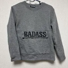 BLASTKID グレー BADASS トレーナー 140 裏起毛　ボーイズ