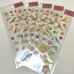 たけいみき　シール　マスキングテープ 鳥 5点 定価以下！