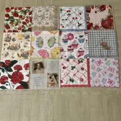 デコパージュペーパーナプキン12枚セット