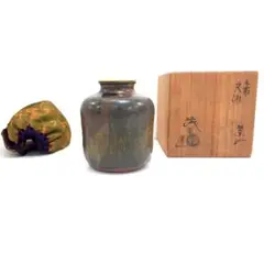 茶道具　萩焼　古萩　清水茂生作　茶入　仕覆付　共箱　V　7225 2025年最新】清水茂生の人気アイテム - メルカリ
