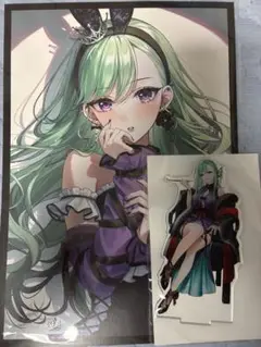 彩蝶の箱庭 C106 八雲べに　アクリルスタンド　A4イラストカード