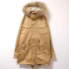 【UNLIMITEDABILITY】　モッズコート　ベージュ　メンズ　古着　M