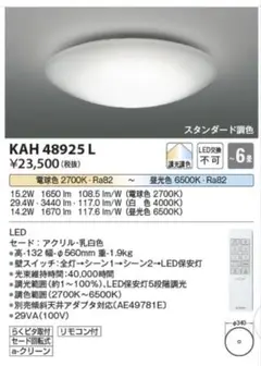 KOIZUMI 照明器具 LED照明 AH 48925L リモコン付き