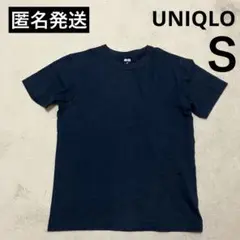 ユニクロ　クルーネックT 半袖　Ｓ　ネイビー　341-414351