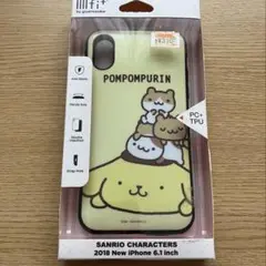 新品サンリオポムポムプリン イーフィットiPhoneケース XR用