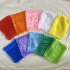 リトミックスカーフ　10色セット　モンテッソーリ　知育　オーガンジー　シフォン