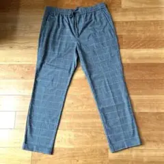 美品　H&M メンズ　アンクルパンツ　チェック柄　Mサイズ