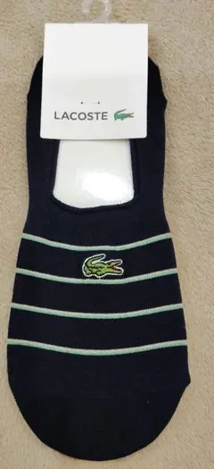 LACOSTE フットカバー。ネイビー系。25～27センチ。