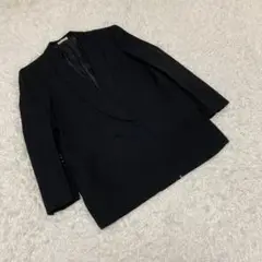 HANAE MORI ハナエモリ　テーラードジャケット　ダブルボタン　ブラック